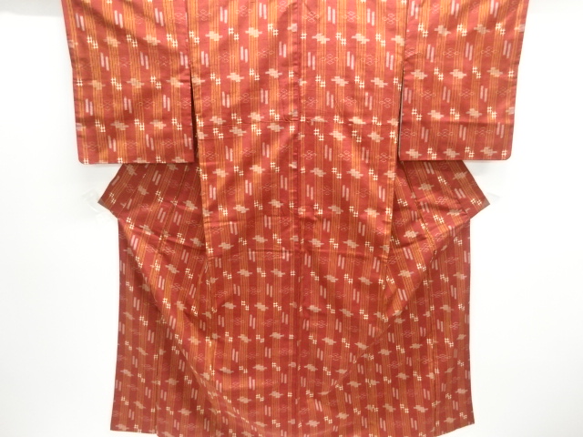 本場琉球絣　手織り紬着物